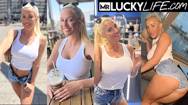 Meeting The Beautiful Blonde Sienna Day In Barcelona