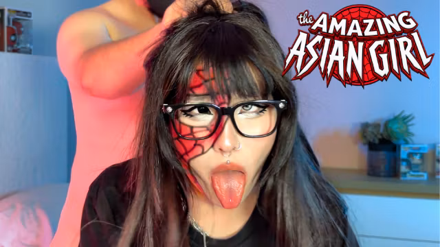 Japanese Stepsis Became Spider-Girl... Hard Fuck Makes Her Human Again?